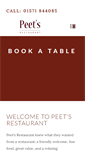 Mobile Screenshot of peetsrestaurant.com